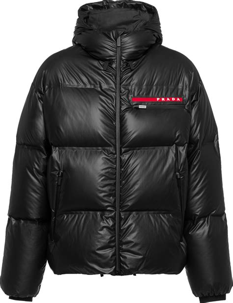 prada jacket men puffer|Prada linea rossa puffer jacket.